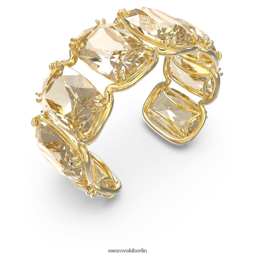 Swarovski Harmonia-Manschette Übergroße schwebende Kristalle, Goldton, vergoldet Schmuck HLT448611