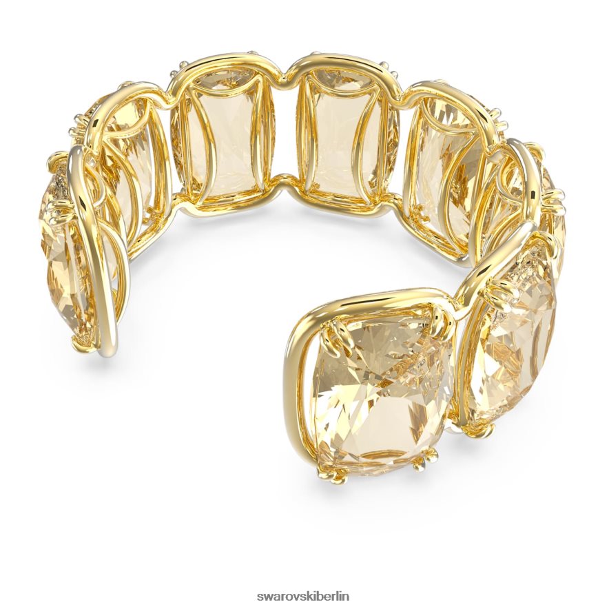 Swarovski Harmonia-Manschette Übergroße schwebende Kristalle, Goldton, vergoldet Schmuck HLT448611