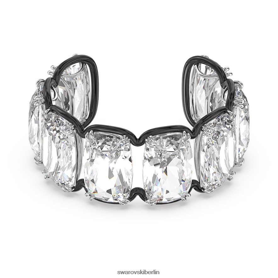 Swarovski Harmonia-Manschette Übergroße schwebende Kristalle, weiß, Metallmix-Finish Schmuck HLT448616