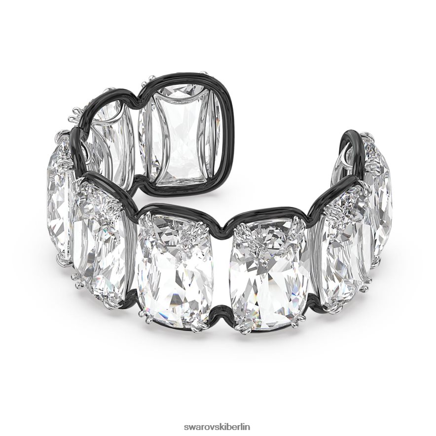 Swarovski Harmonia-Manschette Übergroße schwebende Kristalle, weiß, Metallmix-Finish Schmuck HLT448616
