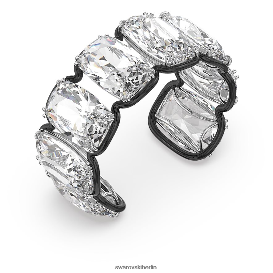 Swarovski Harmonia-Manschette Übergroße schwebende Kristalle, weiß, Metallmix-Finish Schmuck HLT448616