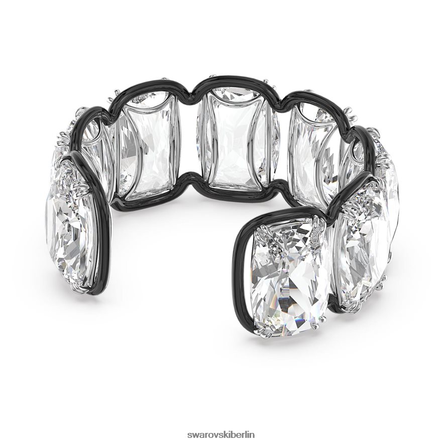 Swarovski Harmonia-Manschette Übergroße schwebende Kristalle, weiß, Metallmix-Finish Schmuck HLT448616