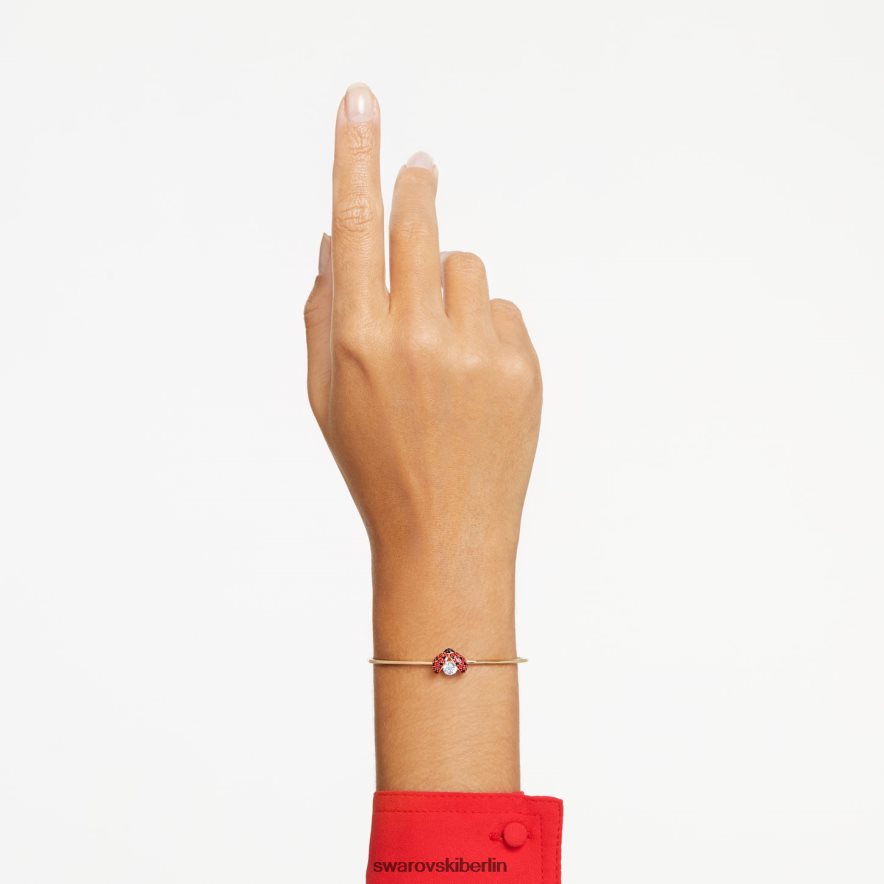 Swarovski Idylle-Armreif Marienkäfer, rot, vergoldet Schmuck HLT448645