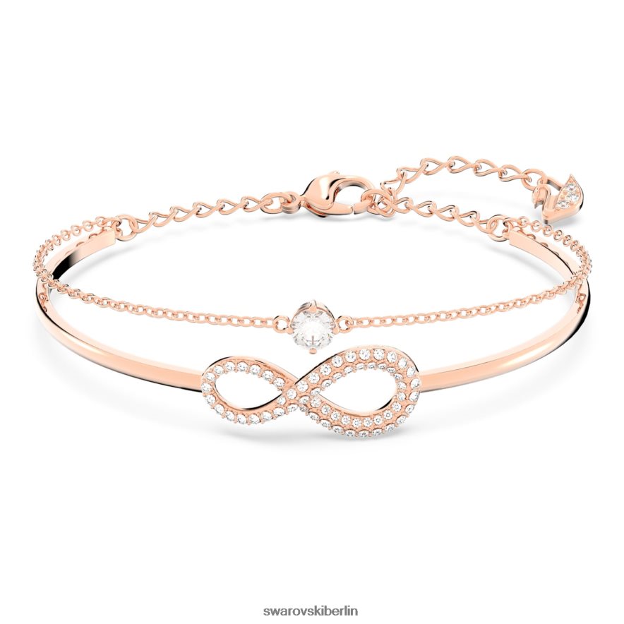Swarovski Infinity-Armreif Infinity, weiß, rosévergoldet Schmuck HLT448493