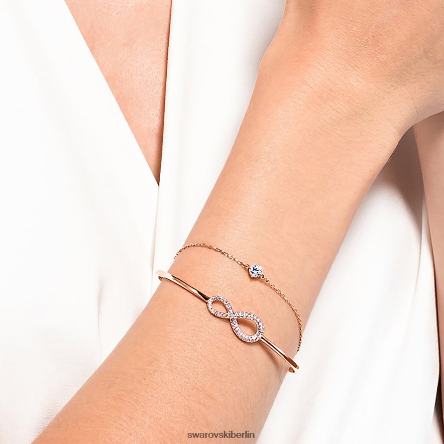 Swarovski Infinity-Armreif Infinity, weiß, rosévergoldet Schmuck HLT448493