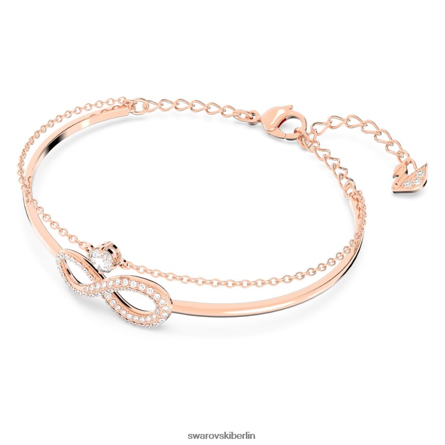 Swarovski Infinity-Armreif Infinity, weiß, rosévergoldet Schmuck HLT448493