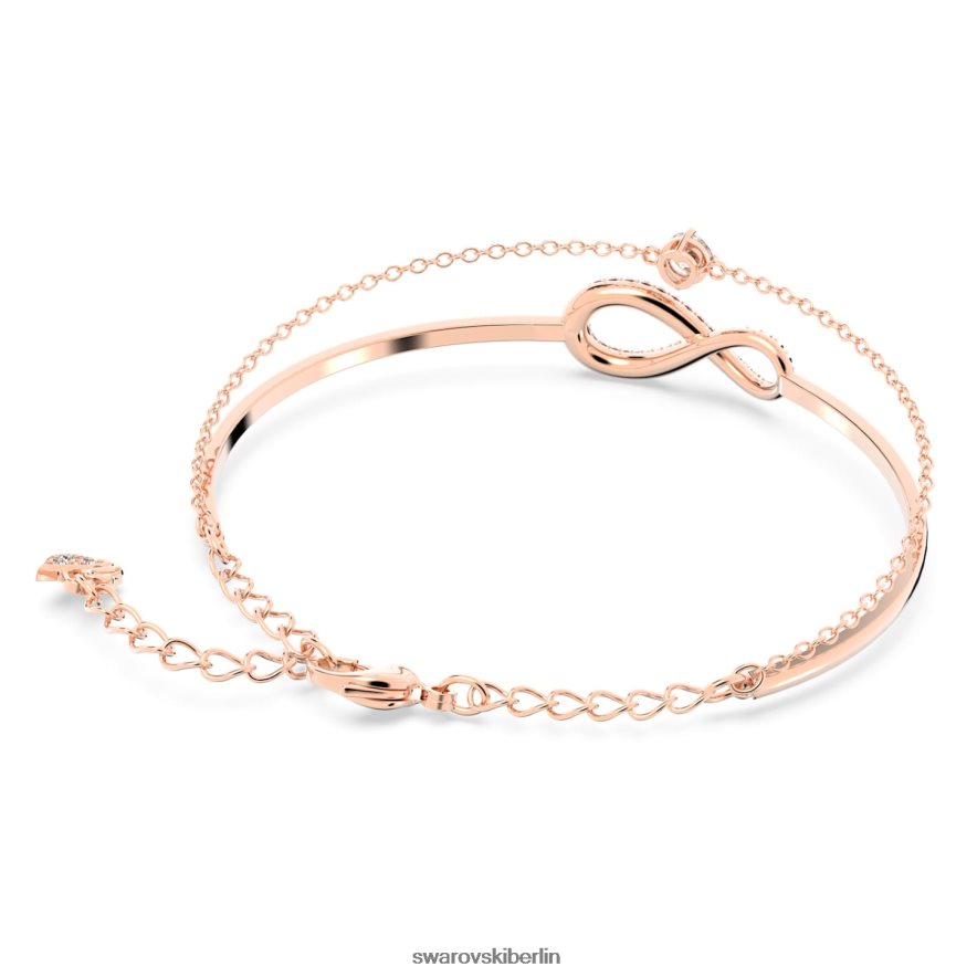 Swarovski Infinity-Armreif Infinity, weiß, rosévergoldet Schmuck HLT448493