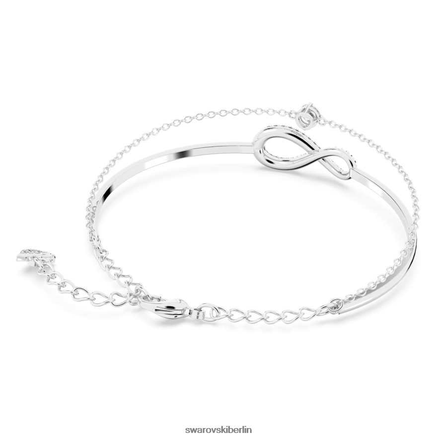Swarovski Infinity-Armreif unendlich, weiß, rhodiniert Schmuck HLT448494