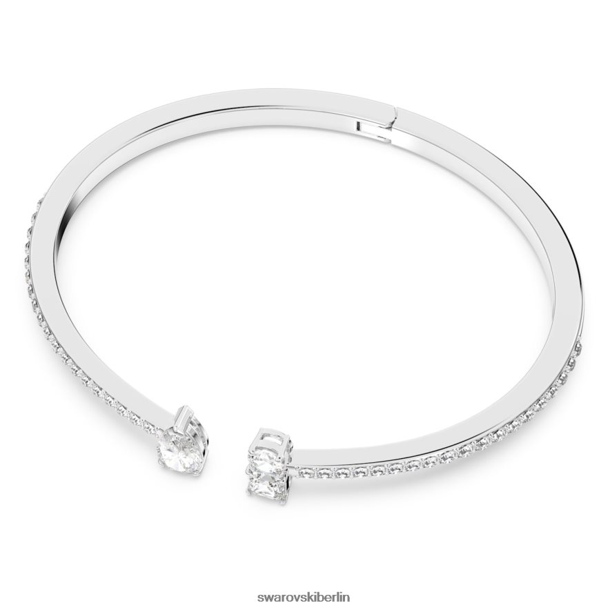 Swarovski Manschette anziehen Mischschliffe, weiß, rhodiniert Schmuck HLT448596