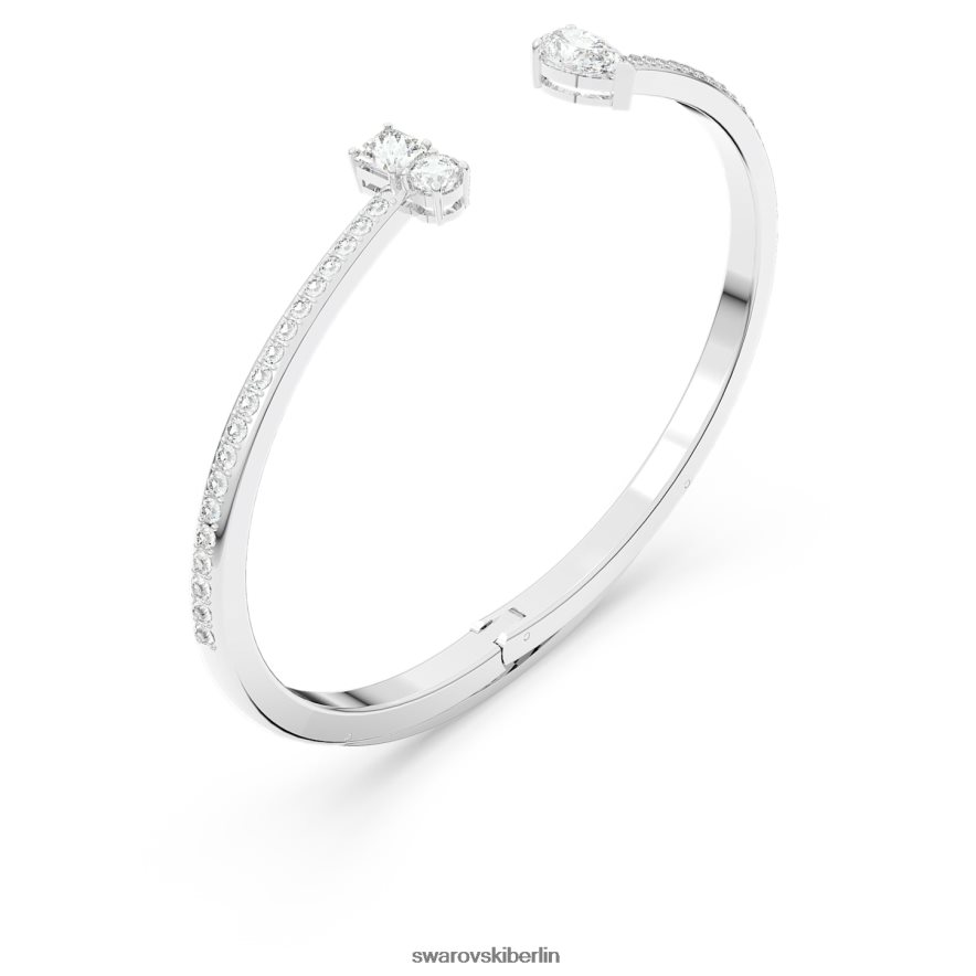 Swarovski Manschette anziehen Mischschliffe, weiß, rhodiniert Schmuck HLT448596