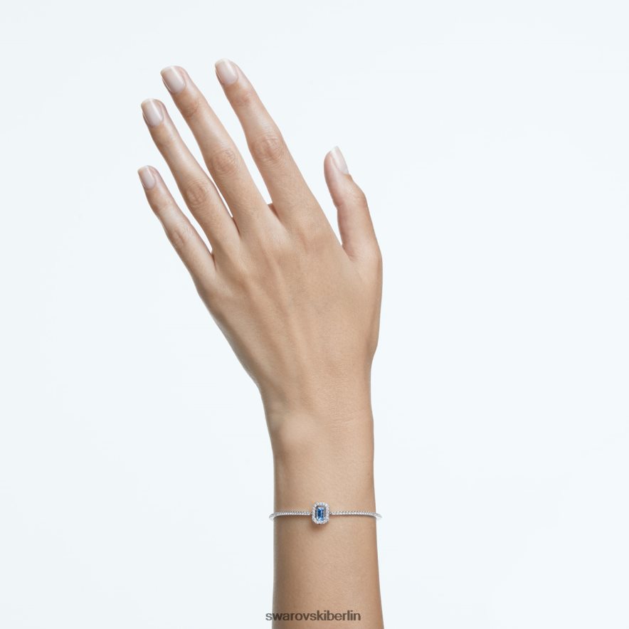 Swarovski Millennium-Armreif Achteckschliff, Pavé, blau, rhodiniert Schmuck HLT448500