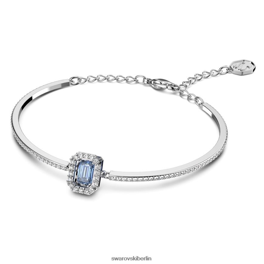 Swarovski Millennium-Armreif Achteckschliff, Pavé, blau, rhodiniert Schmuck HLT448500