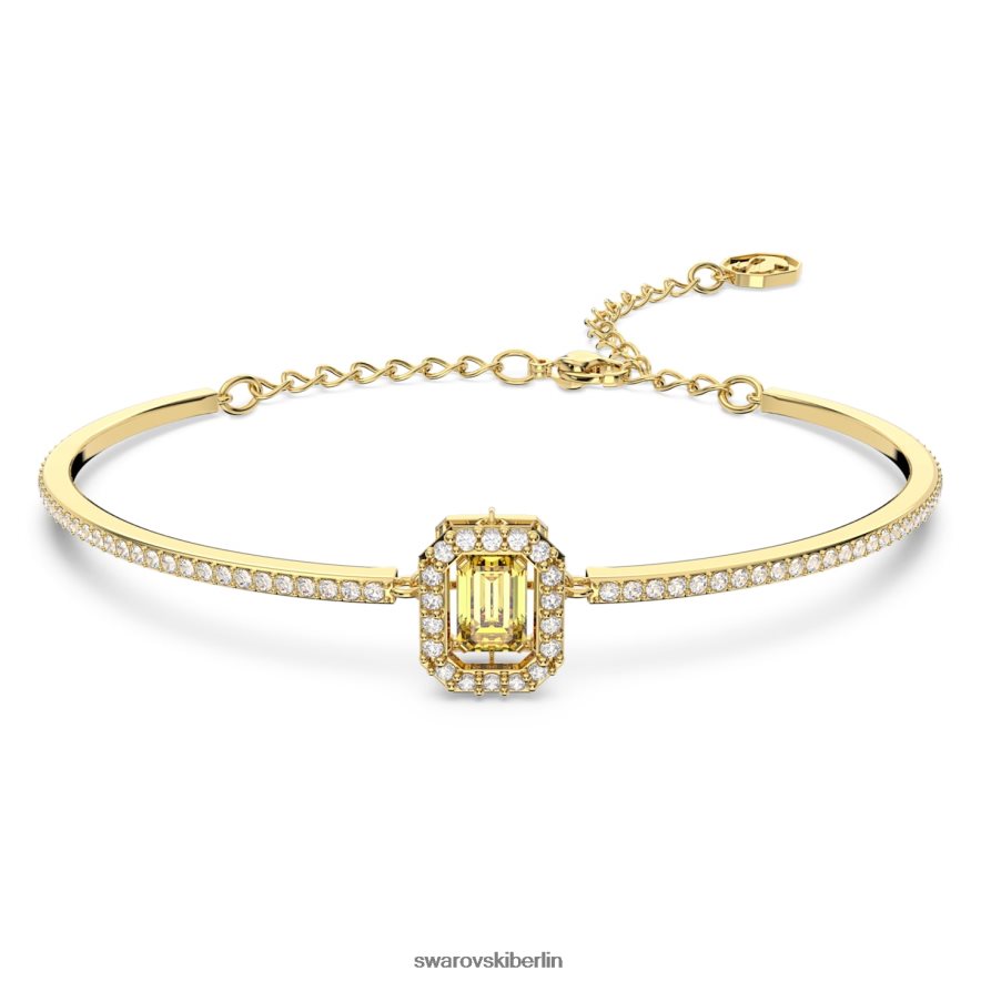 Swarovski Millennium-Armreif Achteckschliff, Pavé, gelb, vergoldet Schmuck HLT448489