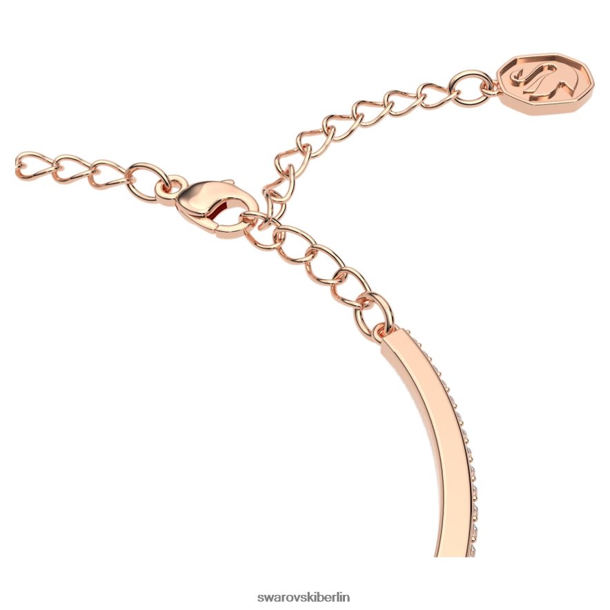 Swarovski Millennium-Armreif Achteckschliff, Pavé, grün, rosévergoldet Schmuck HLT448523