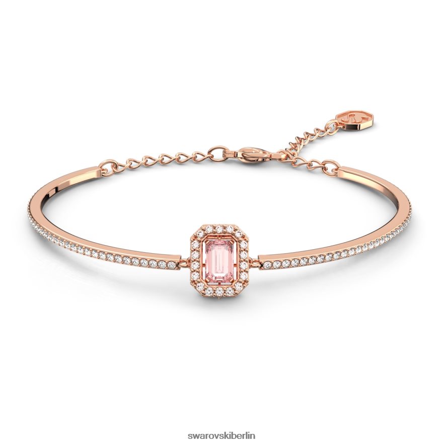 Swarovski Millennium-Armreif Achteckschliff, Pavé, rosa, rosévergoldet Schmuck HLT448503