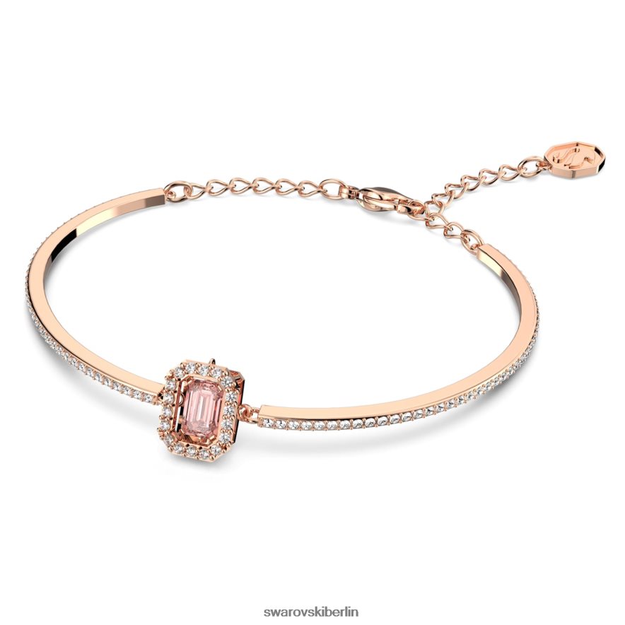 Swarovski Millennium-Armreif Achteckschliff, Pavé, rosa, rosévergoldet Schmuck HLT448503