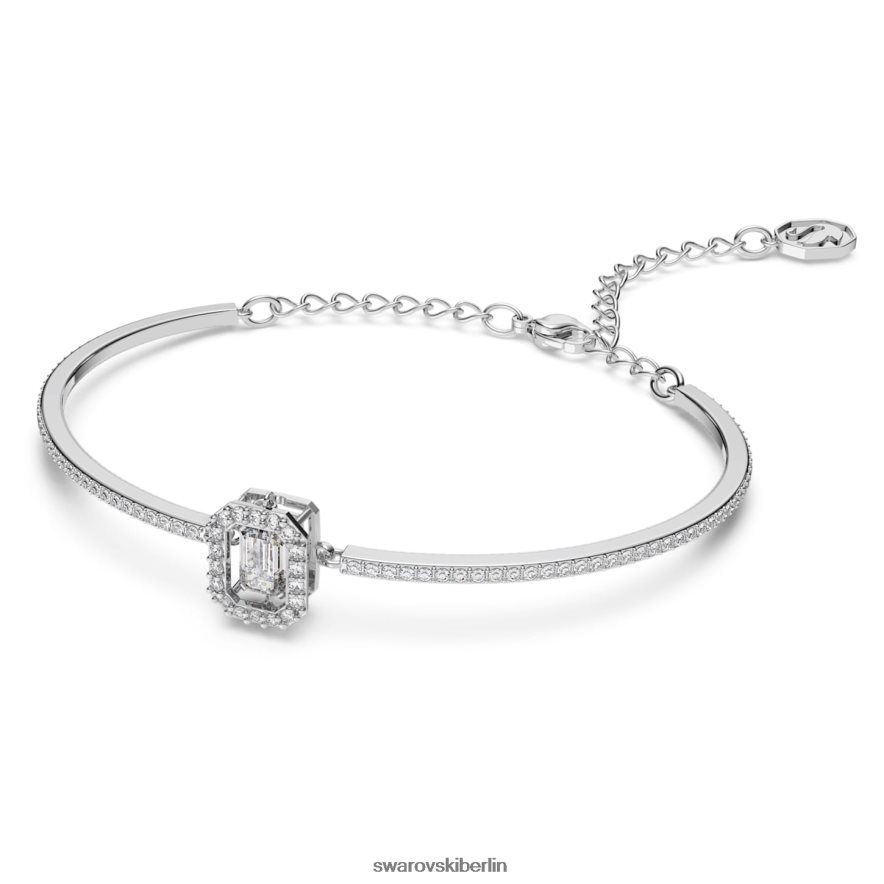 Swarovski Millennium-Armreif Achteckschliff, Pavé, weiß, rhodiniert Schmuck HLT448484