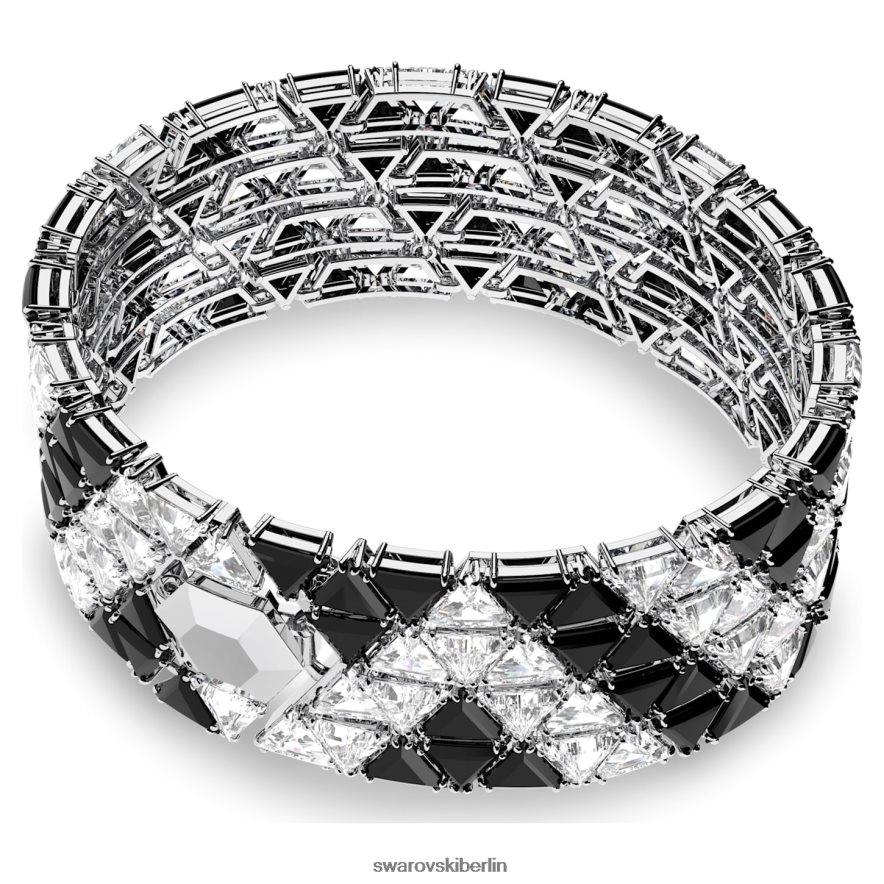 Swarovski Ortyx-Manschette Dreiecksschliff, schwarz, rhodiniert Schmuck HLT448609