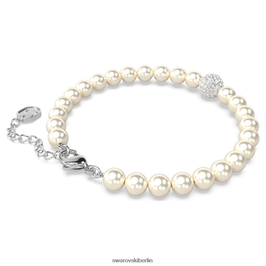 Swarovski Remix-Strang weiß, rhodiniert Schmuck HLT448518