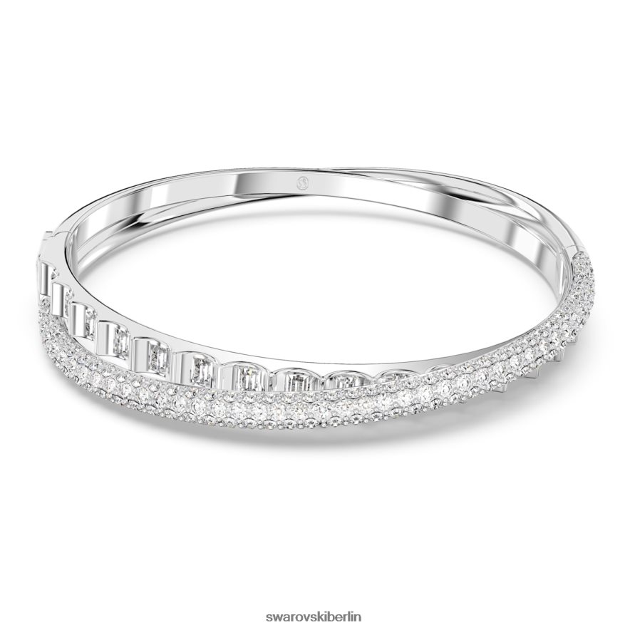 Swarovski Rota-Armreif Mischschliffe, weiß, rhodiniert Schmuck HLT448610