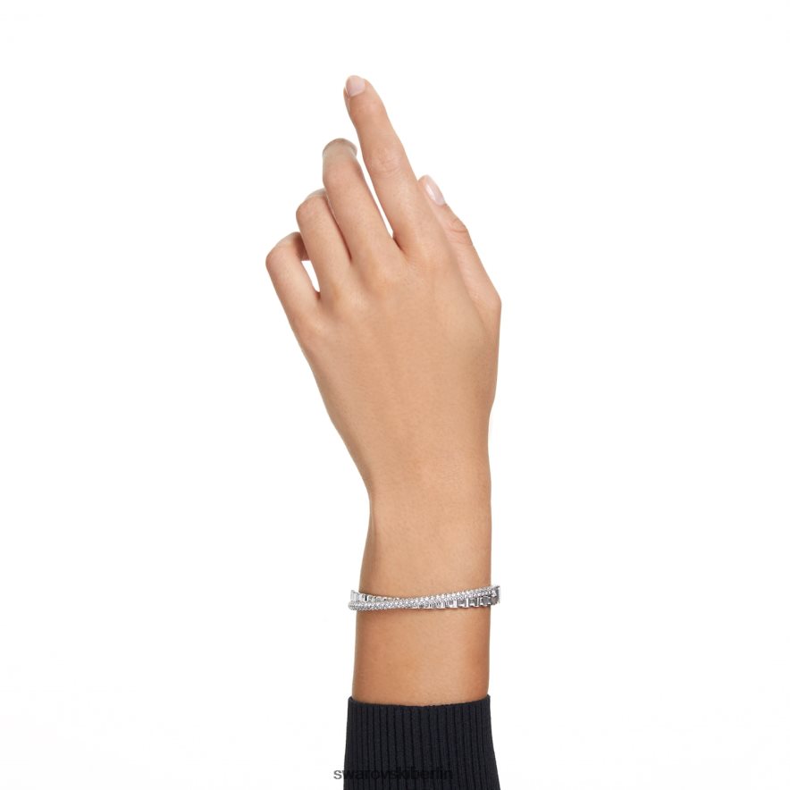 Swarovski Rota-Armreif Mischschliffe, weiß, rhodiniert Schmuck HLT448610