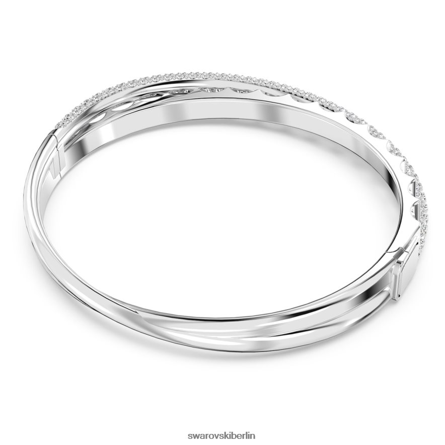 Swarovski Rota-Armreif Mischschliffe, weiß, rhodiniert Schmuck HLT448610