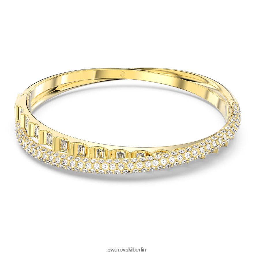 Swarovski Rota-Armreif Mischschliffe, weiß, vergoldet Schmuck HLT448613