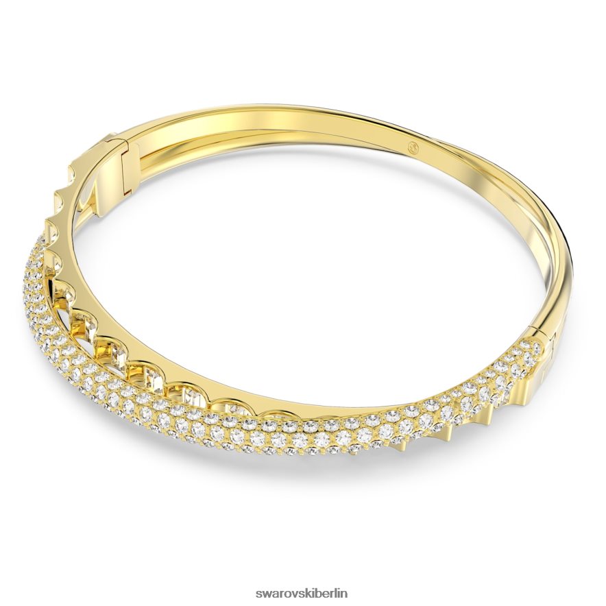 Swarovski Rota-Armreif Mischschliffe, weiß, vergoldet Schmuck HLT448613