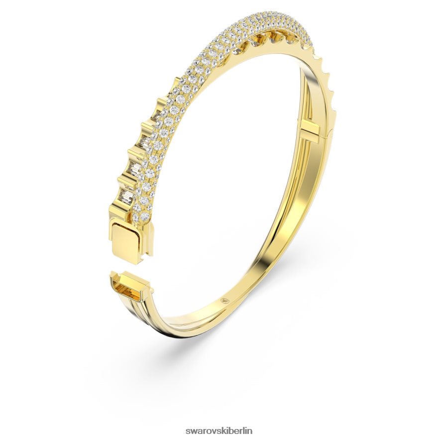 Swarovski Rota-Armreif Mischschliffe, weiß, vergoldet Schmuck HLT448613