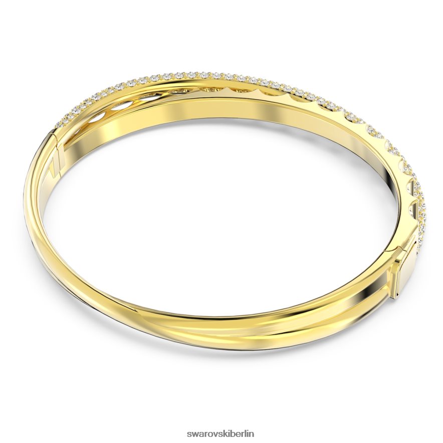 Swarovski Rota-Armreif Mischschliffe, weiß, vergoldet Schmuck HLT448613
