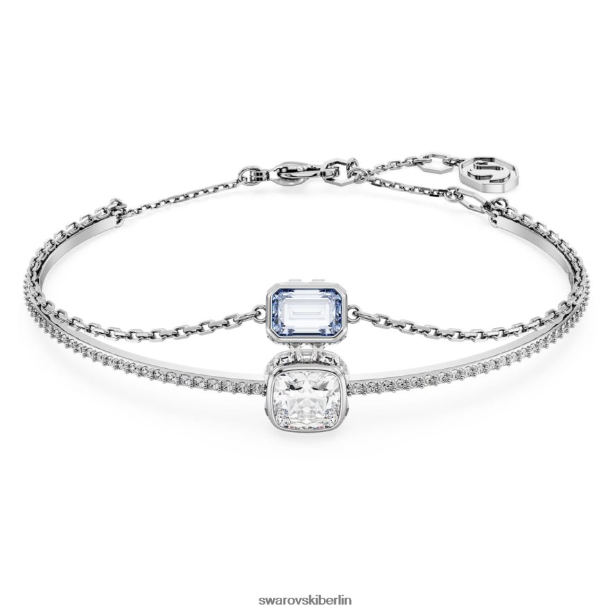 Swarovski Stilla Armreif Mischschliffe, blau, rhodiniert Schmuck HLT448633