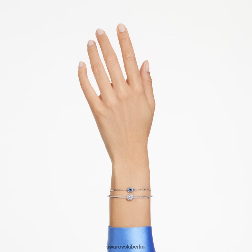 Swarovski Stilla Armreif Mischschliffe, blau, rhodiniert Schmuck HLT448633