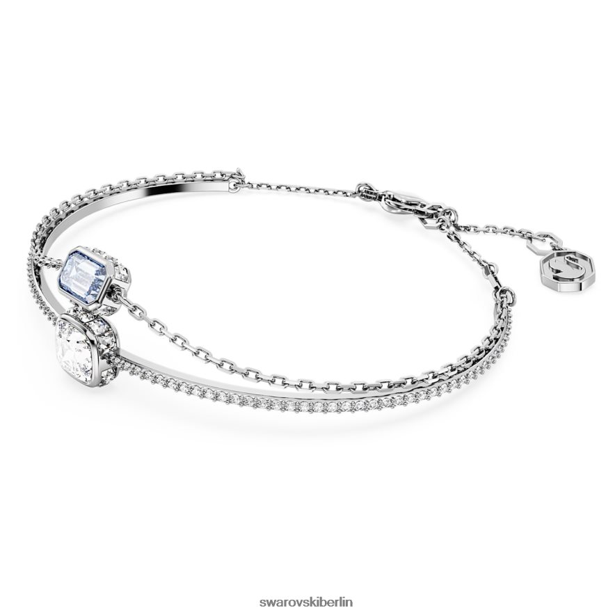 Swarovski Stilla Armreif Mischschliffe, blau, rhodiniert Schmuck HLT448633