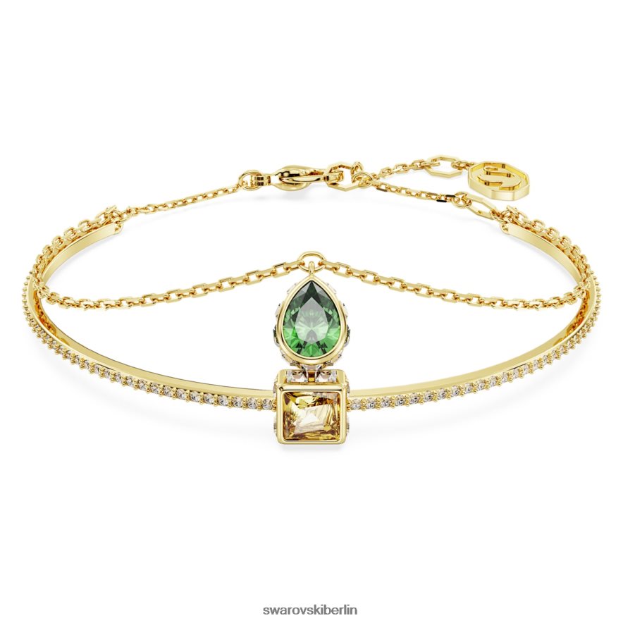Swarovski Stilla Armreif Mischschliffe, mehrfarbig, vergoldet Schmuck HLT448635