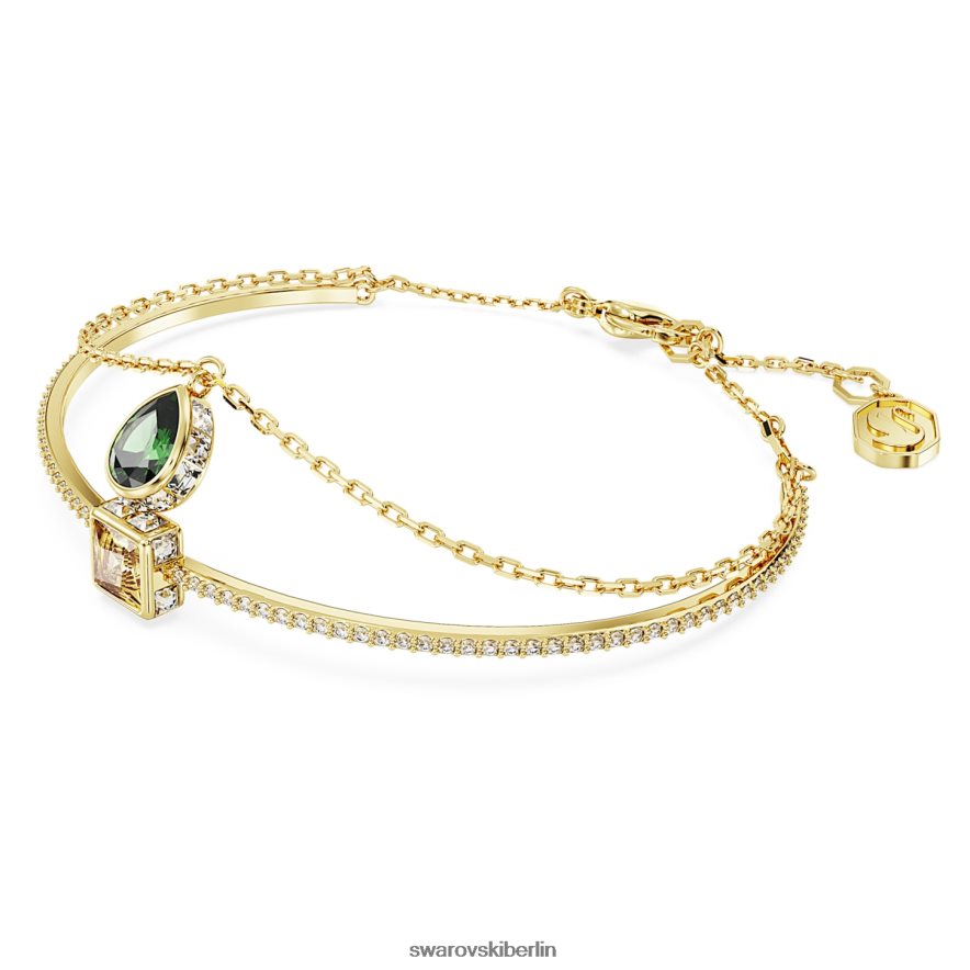 Swarovski Stilla Armreif Mischschliffe, mehrfarbig, vergoldet Schmuck HLT448635