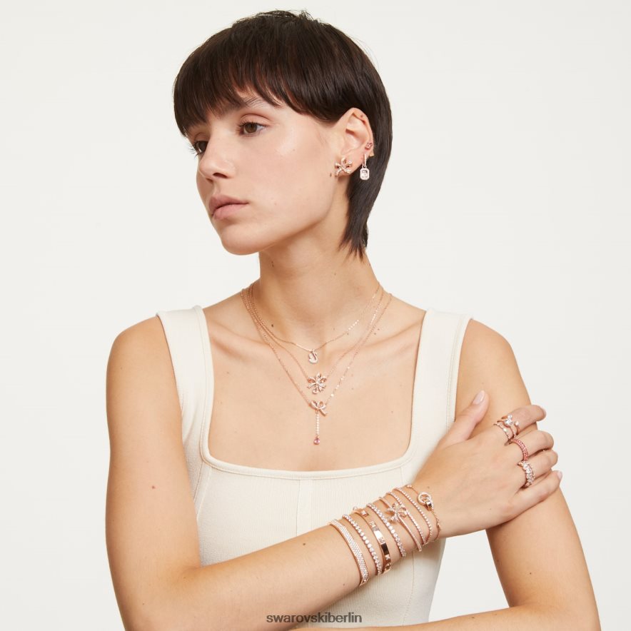 Swarovski Taktik-Armreif weiß, roségoldfarbenes Finish Schmuck HLT448594