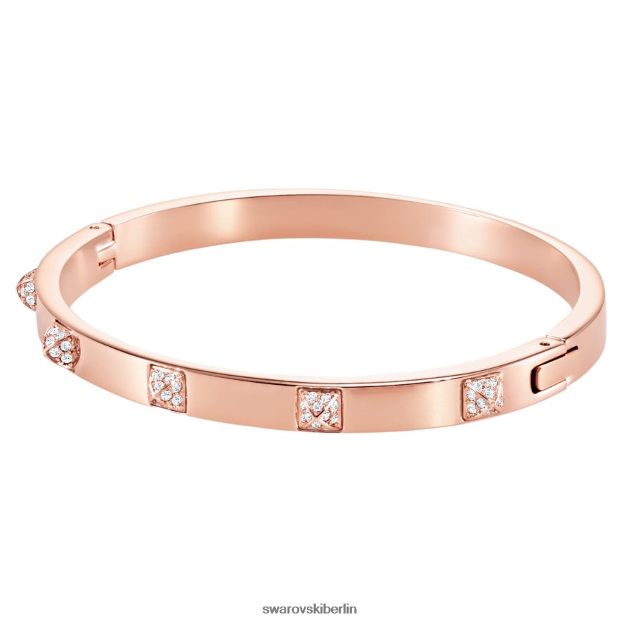 Swarovski Taktik-Armreif weiß, roségoldfarbenes Finish Schmuck HLT448594