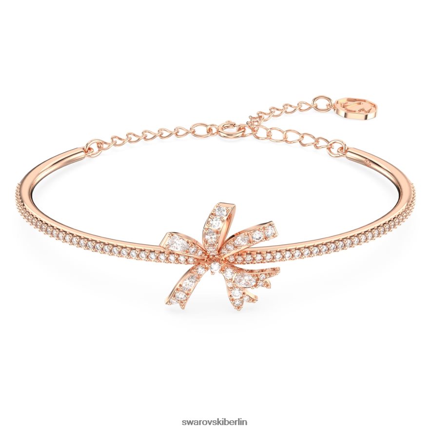 Swarovski Volta-Armreif Schleife, weiß, rosévergoldet Schmuck HLT448510