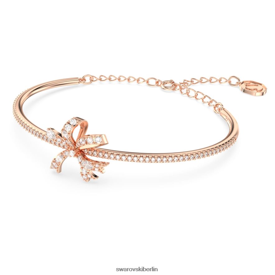Swarovski Volta-Armreif Schleife, weiß, rosévergoldet Schmuck HLT448510
