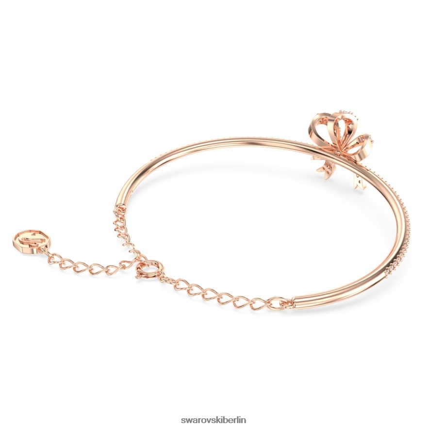 Swarovski Volta-Armreif Schleife, weiß, rosévergoldet Schmuck HLT448510