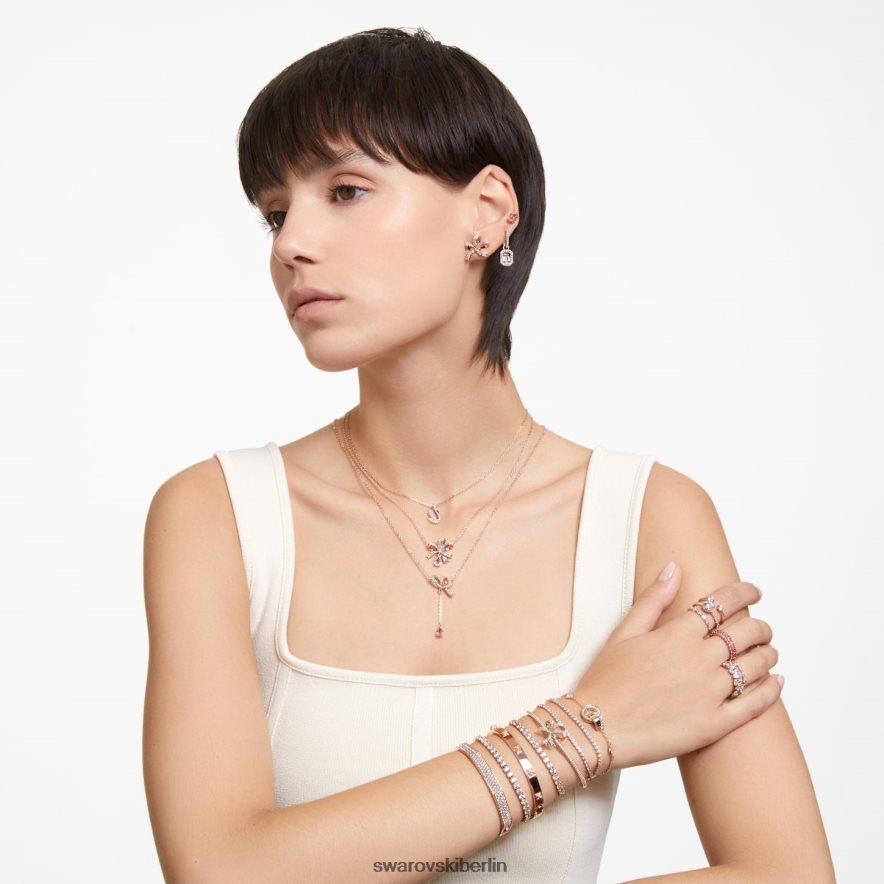 Swarovski Volta-Armreif Schleife, weiß, rosévergoldet Schmuck HLT448510