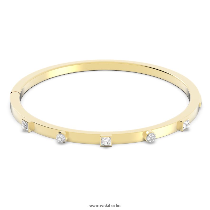 Swarovski aufregender Armreif Mischschliffe, weiß, vergoldet Schmuck HLT448627