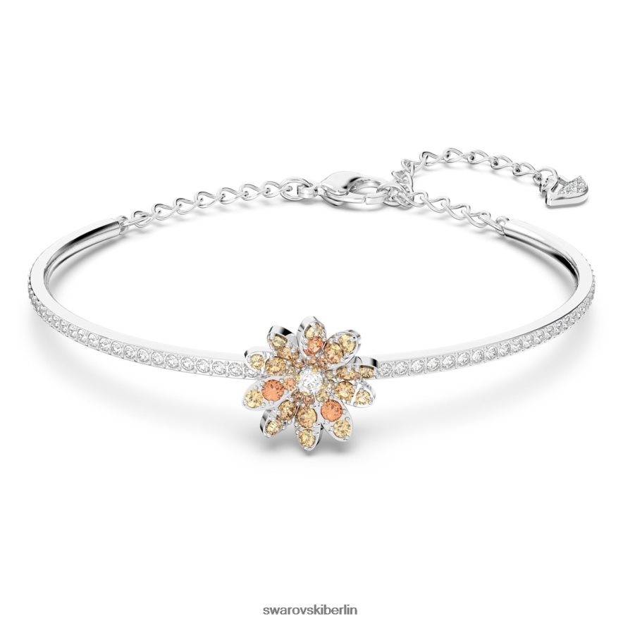 Swarovski ewiger Blumenarmreif Blume, mehrfarbig, gemischte Metalloberfläche Schmuck HLT448629