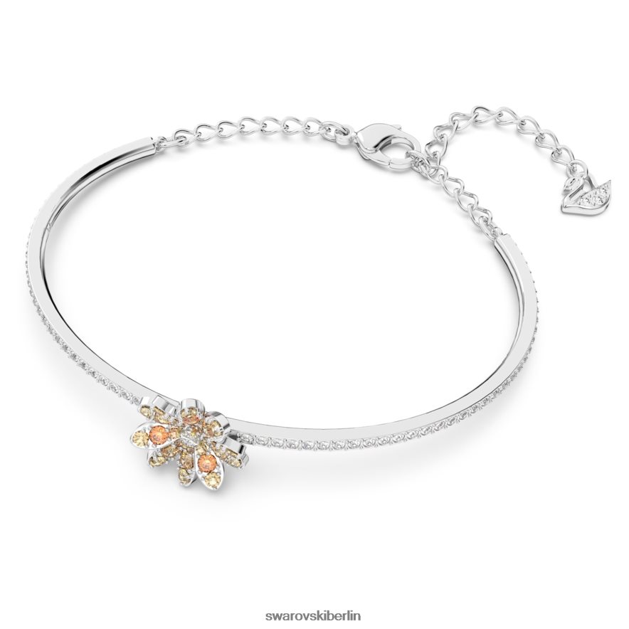Swarovski ewiger Blumenarmreif Blume, mehrfarbig, gemischte Metalloberfläche Schmuck HLT448629
