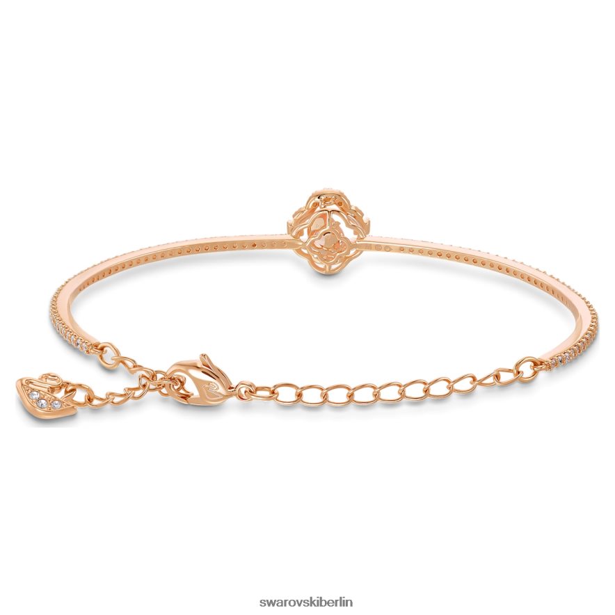 Swarovski funkelnder Tanz-Armreif Kleeblatt, rosa, rosévergoldet Schmuck HLT448643