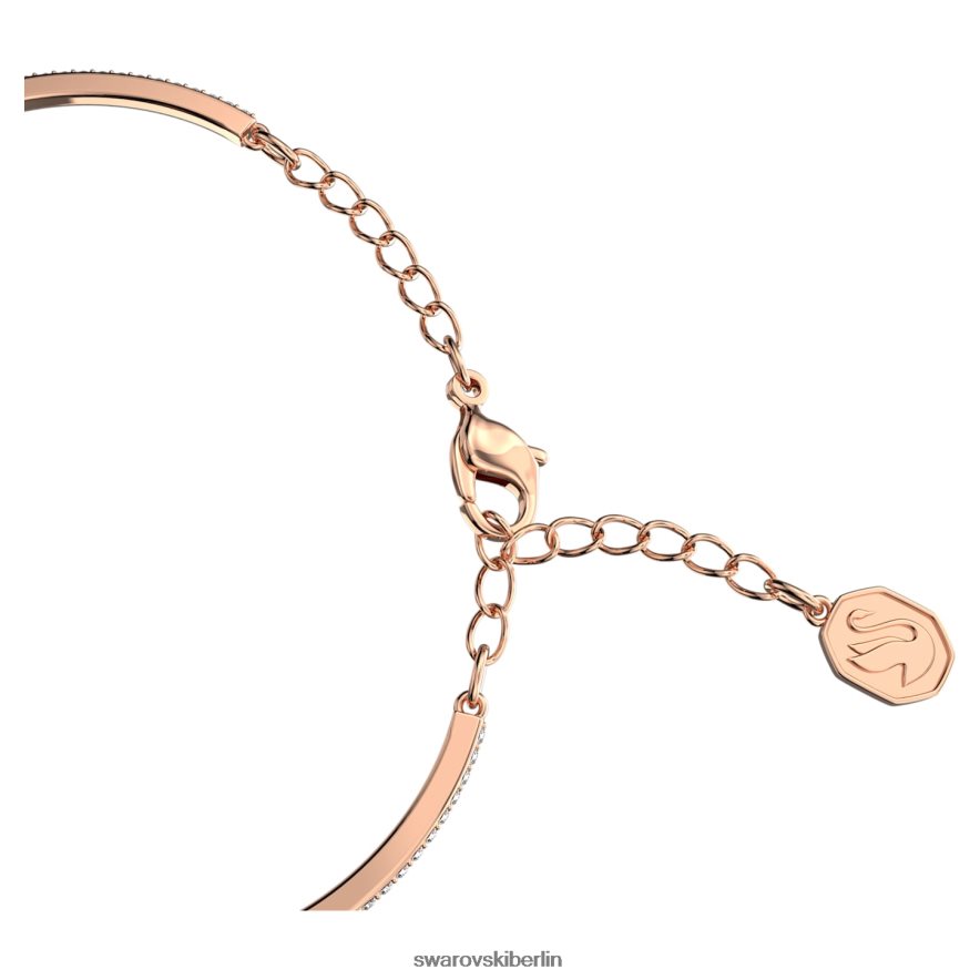 Swarovski funkelnder Tanz-Armreif runder Schliff, lila, rosévergoldet Schmuck HLT448636
