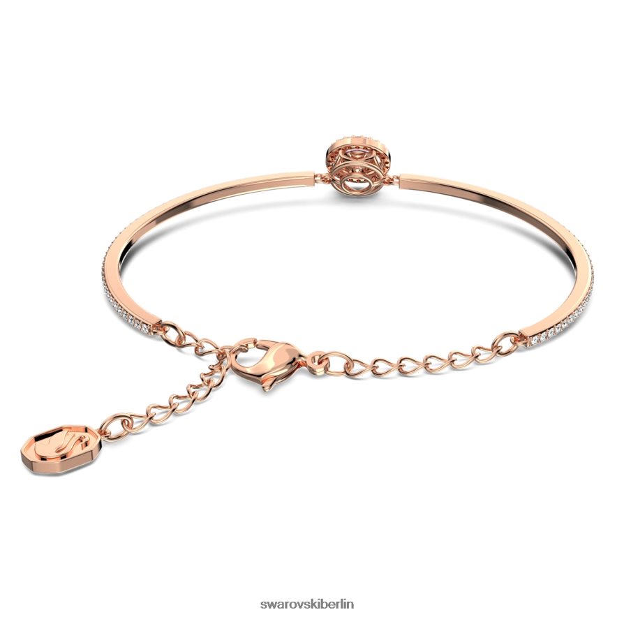 Swarovski funkelnder Tanz-Armreif runder Schliff, lila, rosévergoldet Schmuck HLT448636