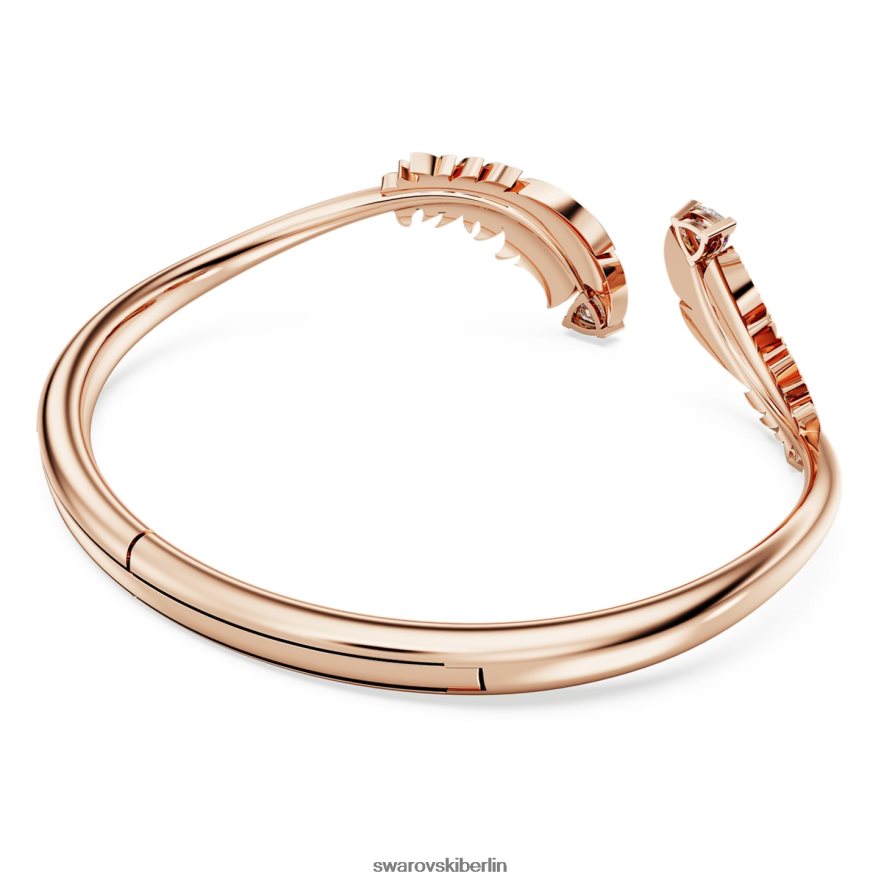 Swarovski schöner Armreif Feder, weiß, rosévergoldet Schmuck HLT448632