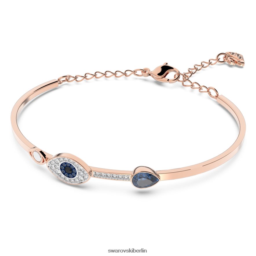 Swarovski symbolischer Armreif böser Blick, blau, gemischte Metalloberfläche Schmuck HLT448590