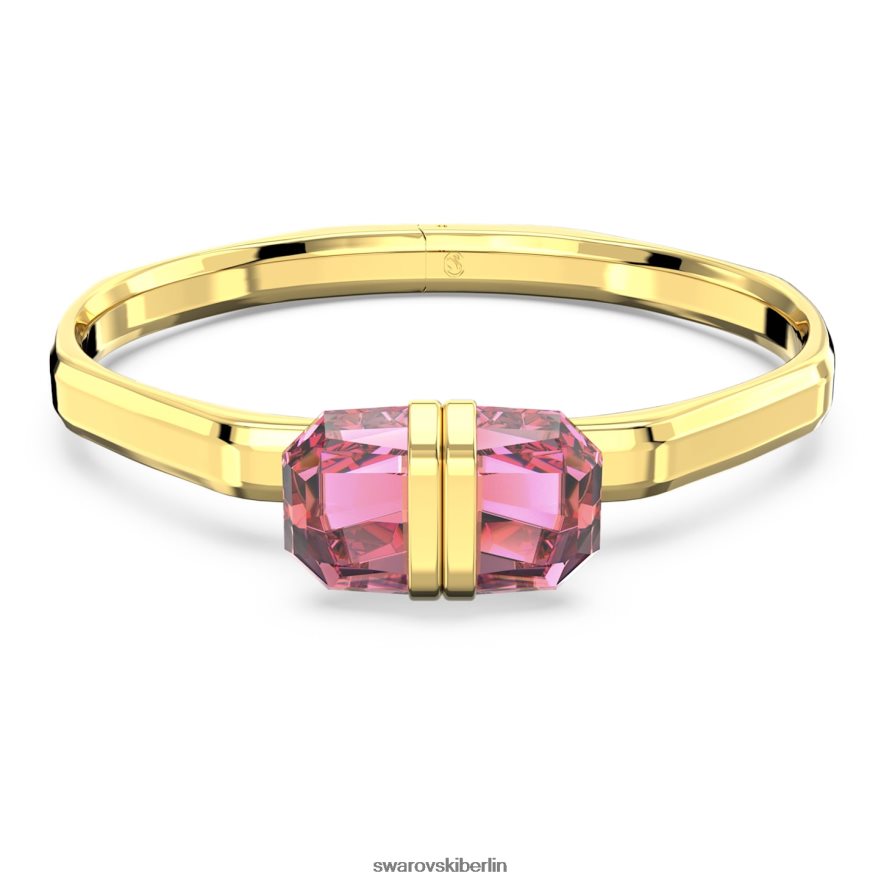 Swarovski transparenter Armreif Magnetverschluss, rosa, vergoldet Schmuck HLT448617